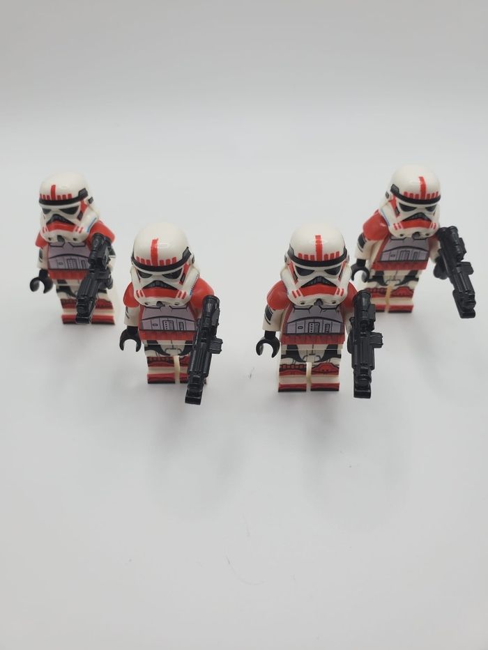 Figurines type lego 4 stormtroopers star wars - photo numéro 5