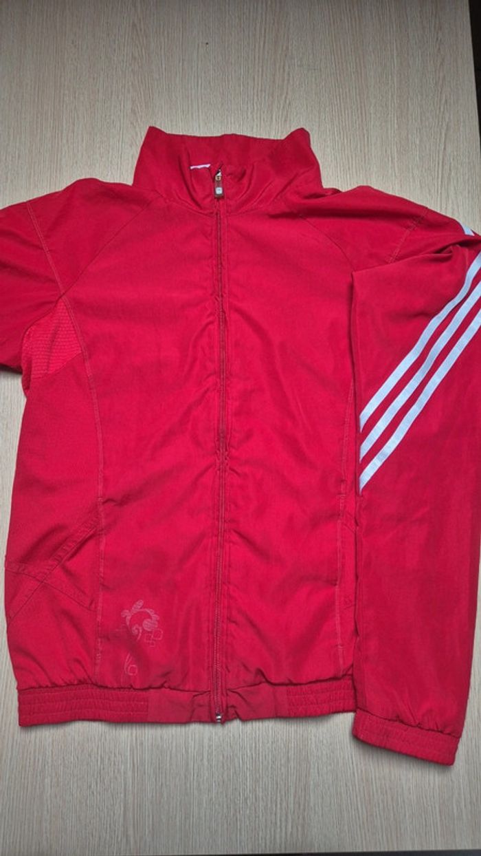 Veste Adidas zippée climat 365 rouge