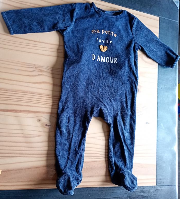 Pyjama velours bébé