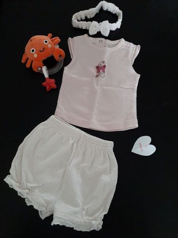 Ensemble rose clair 3 mois