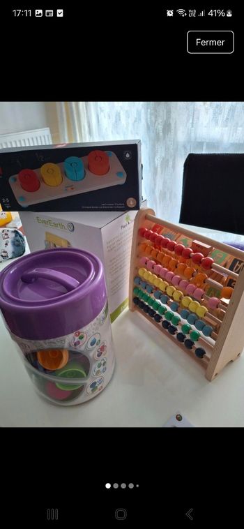 Lot de 4 jeux éducatif montesori 2 +