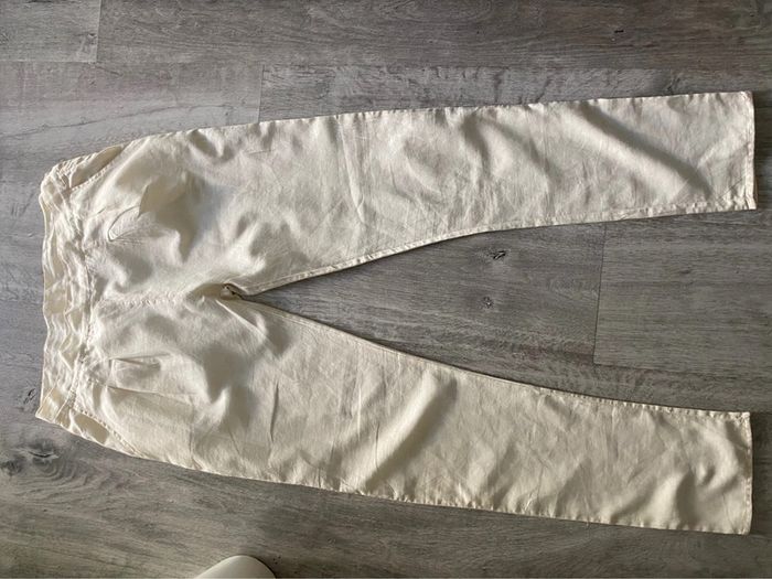 Pantalon ultra léger Américain Vintage beige - photo numéro 3