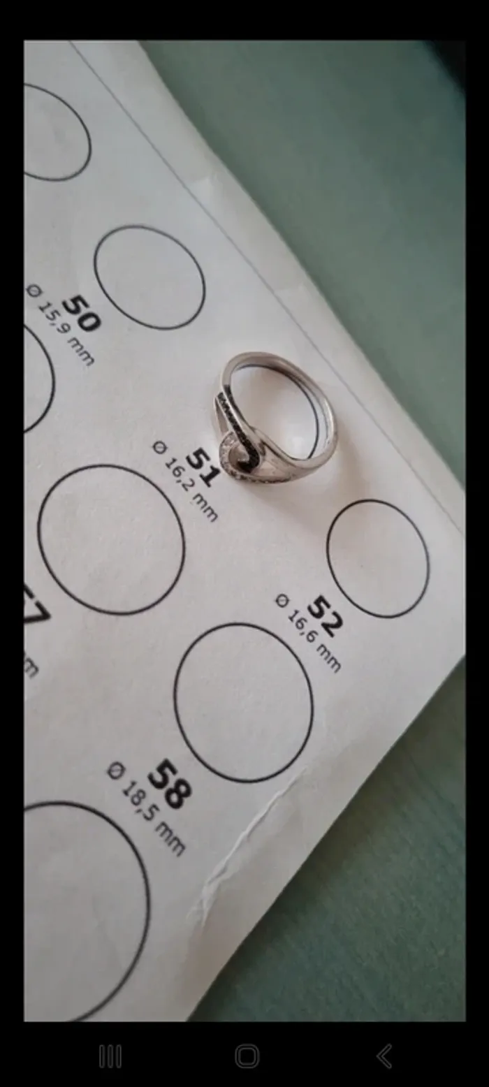 Bague argent taille 16.5 - photo numéro 4