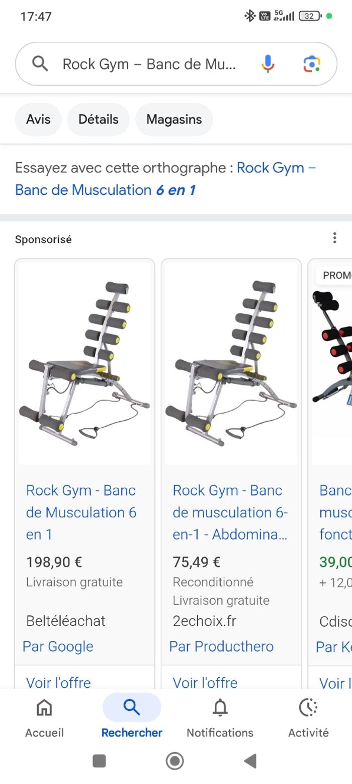 Banc de musculation - photo numéro 9