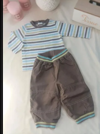 Ensemble tee-shirt manches longues et jogging garçon 6 mois