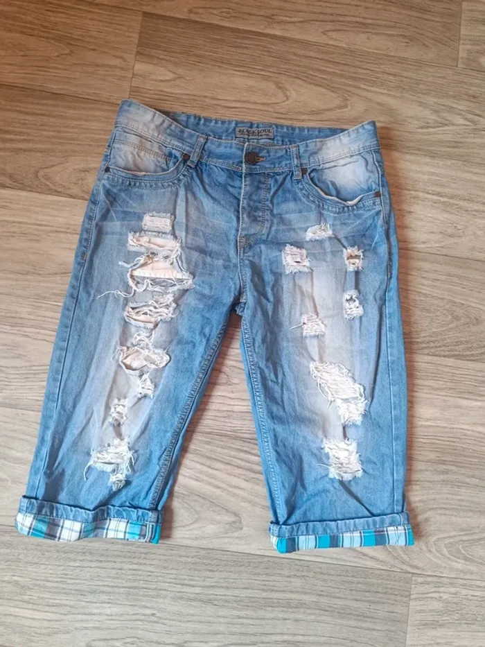 Short bermuda destroy homme