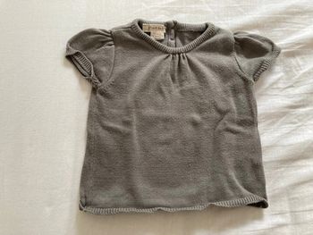 Pull manches courtes 12 mois grain de blé