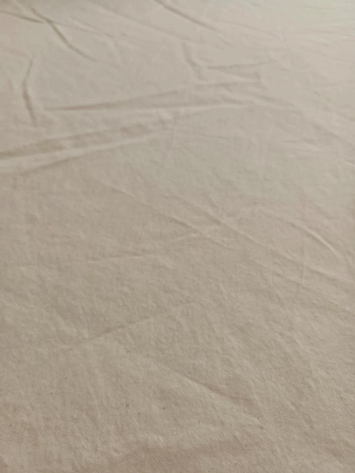 Magnifique parure de lit en coton lavé beige neuve - photo numéro 3