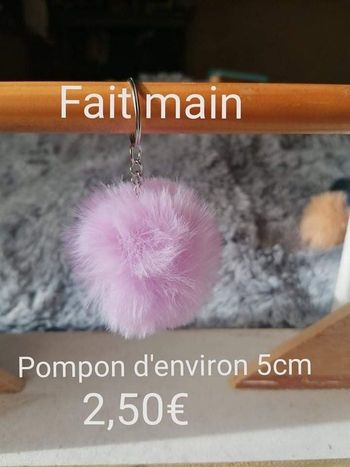 Porte clé pompon
