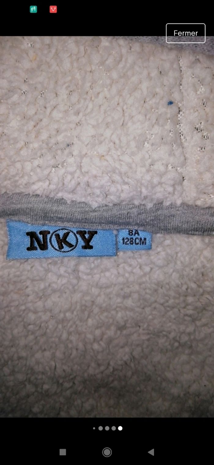 Gilets sweat bien chaude à capuche 8 ans - photo numéro 7