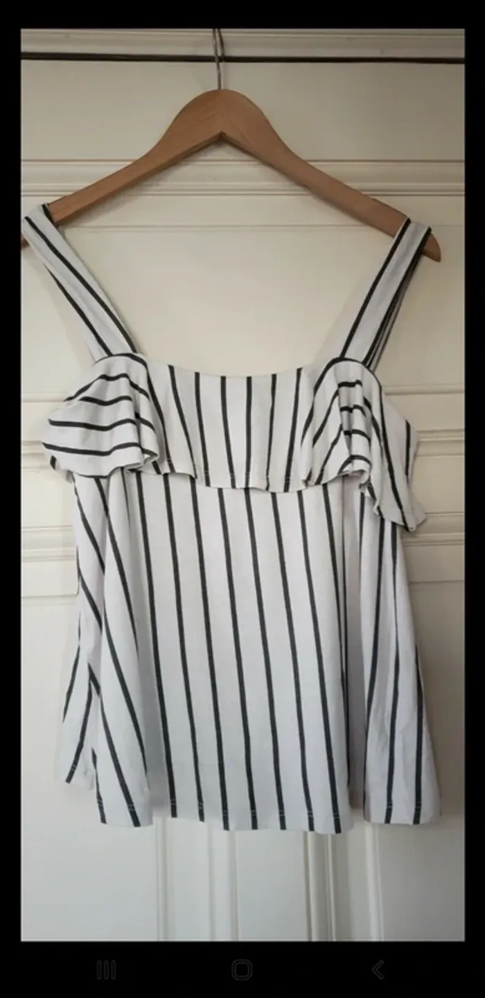 Débardeur à volants mango top été plage femme - photo numéro 2