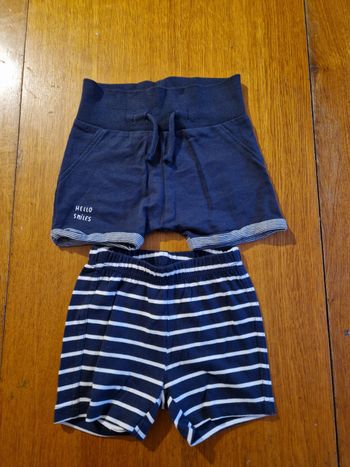 Lot de 2 shorts 6 mois