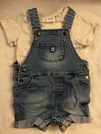 Ensemble salopette tee-shirt TAO 9 mois
