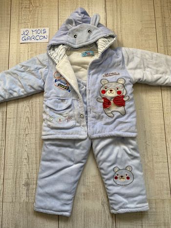 Ensemble hiver ourson
