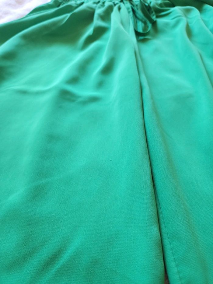Pantalon à jambes larges / palazzo vert TU 36/40 - photo numéro 10