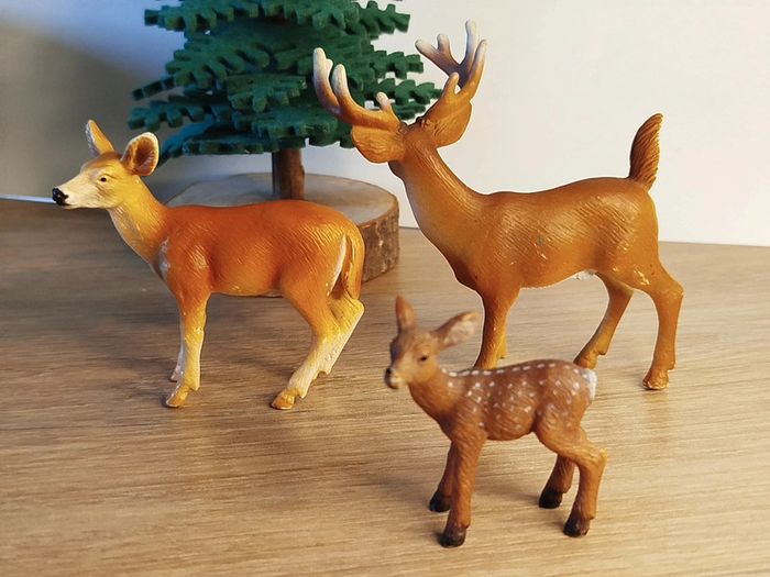 Schleich famille cervidés figurine animal de la forêt - photo numéro 2