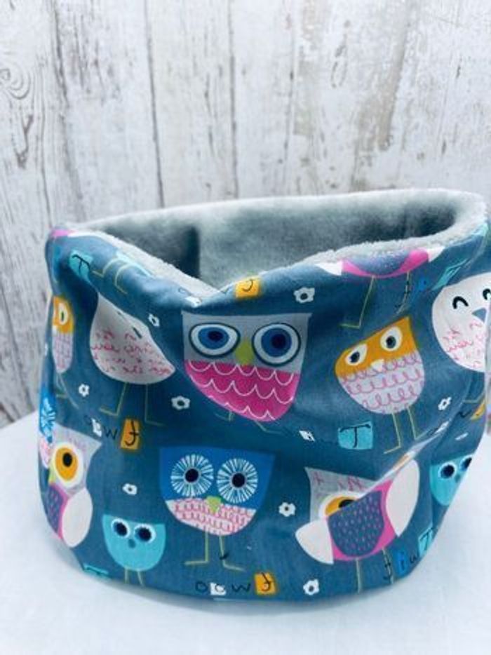 snood fille hiboux plusieurs taille de disponible - photo numéro 4