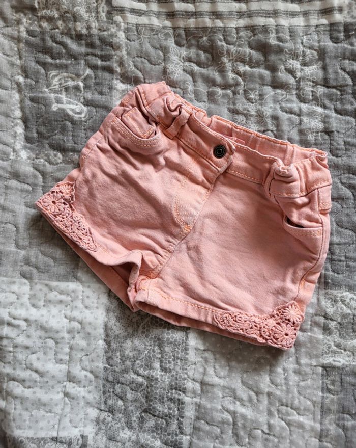 Short orange 12 mois