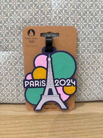 Etiquette à Bagages "Tour Eiffel Pastel" JO Paris 2024