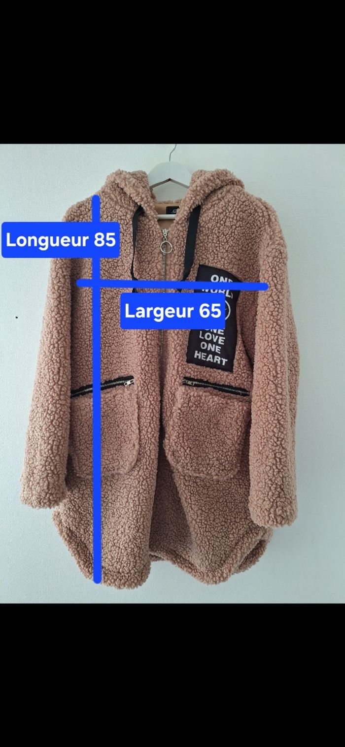 Gilet/veste  long bouclette - photo numéro 4
