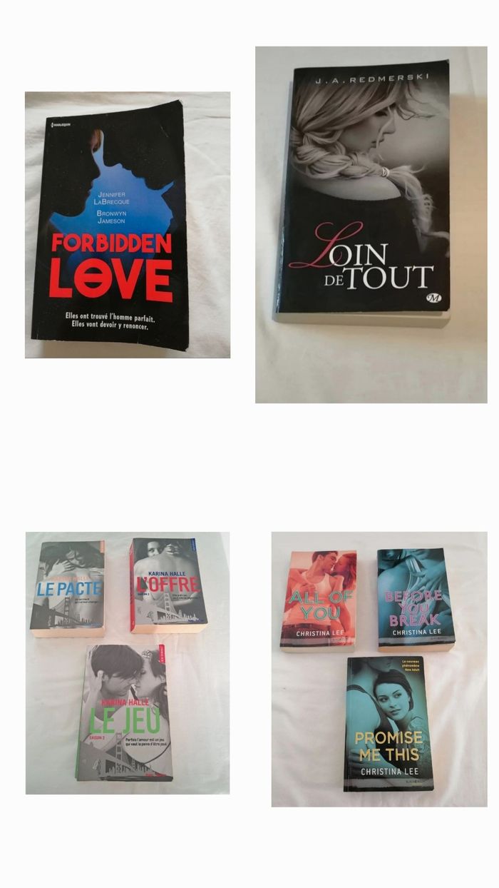 Lot livres New romance