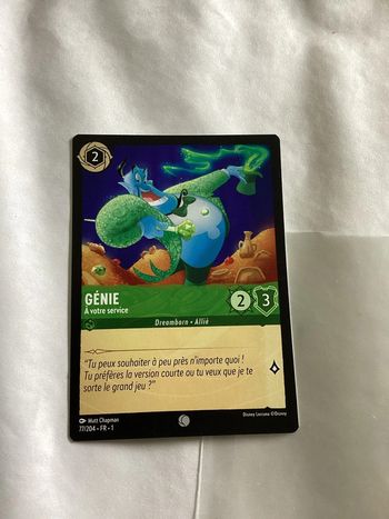 carte disney ravensburger lorcana FR la génie allié 77/204.FR.1  Non foil première édition