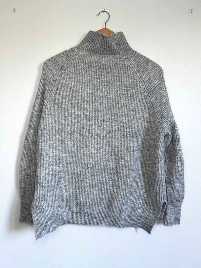 Pull col roulé Camaïeu gris - photo numéro 2