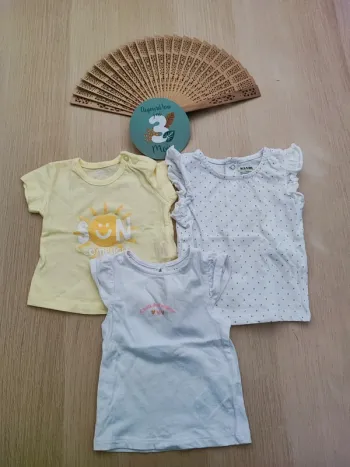Lot de 3 t-shirts taille 3 mois