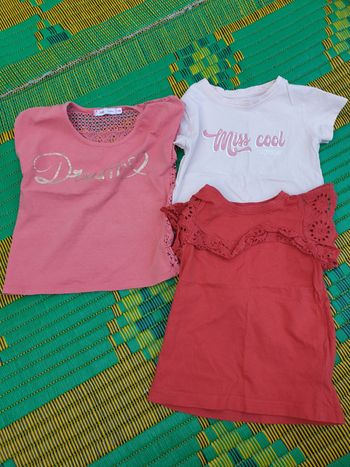 Lot haut manche court