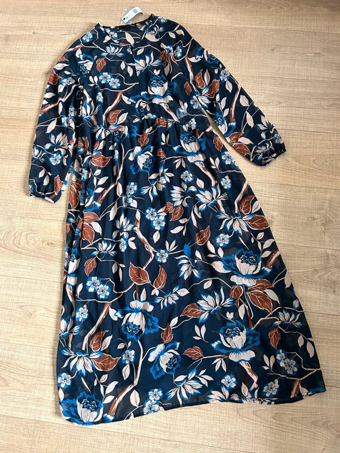 Robe longue imprimée fleurie neuve Etam taille 38 (valeur 70€) - photo numéro 11