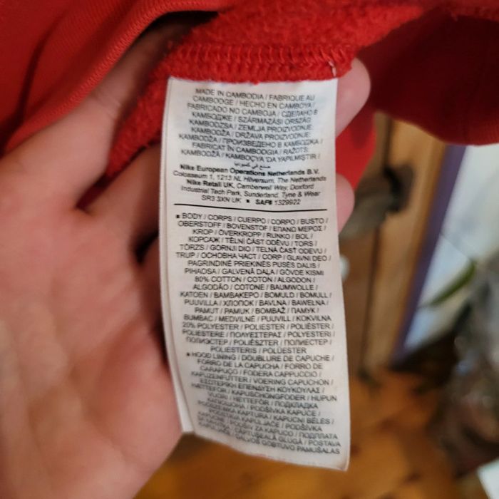 Hoodies Sweat à capuche Nike Vintage Rouge taille S - photo numéro 4
