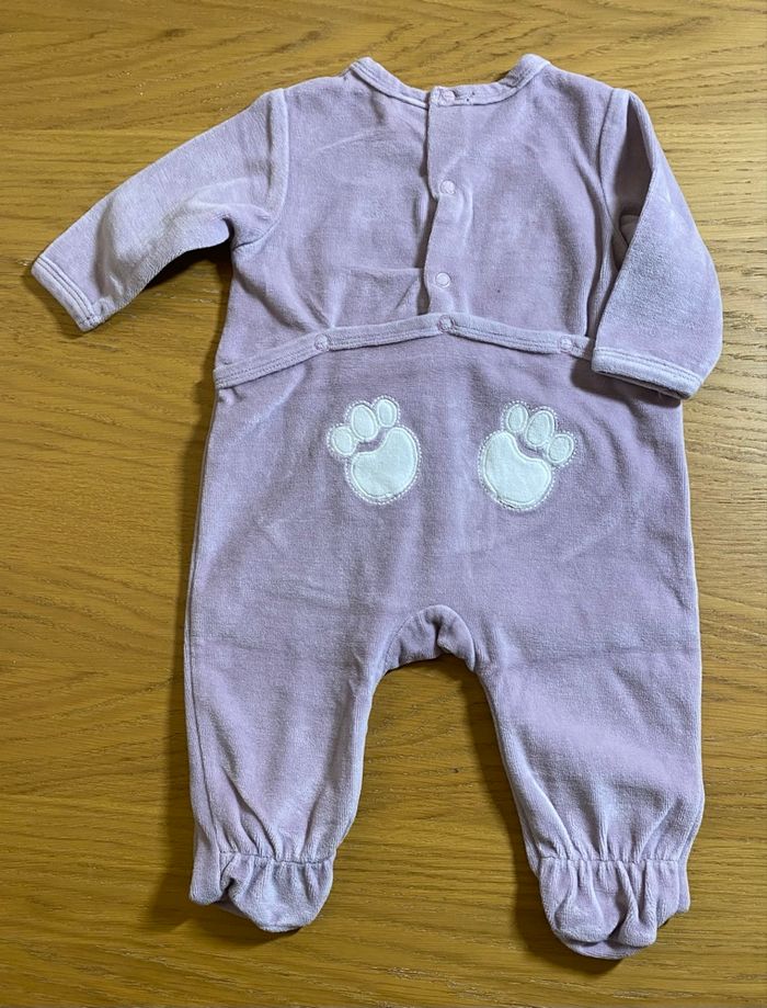 La Redoute Pyjama Grenouillère mauve Taille 3 mois - photo numéro 2