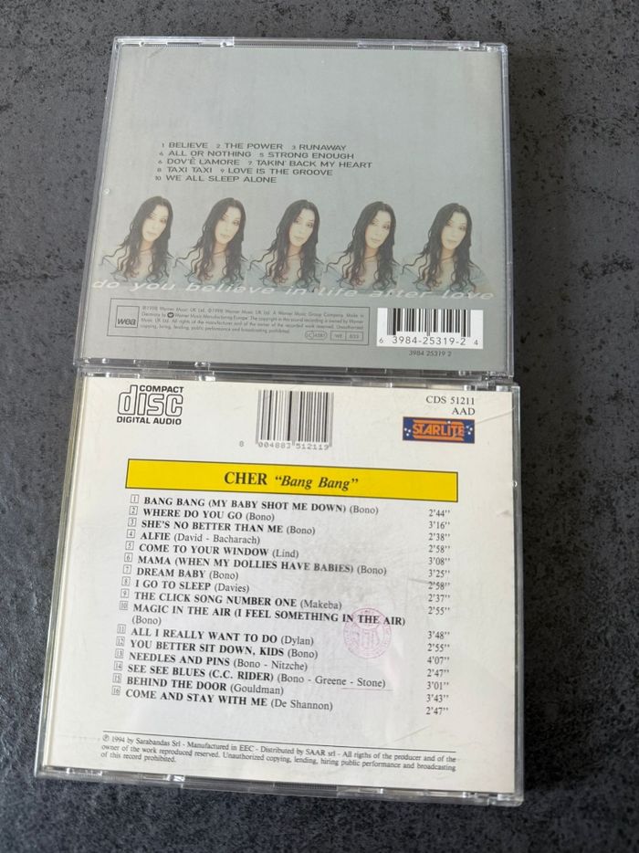 📀 Lot de 2 CD de Cher en très bon état 📀 - photo numéro 2