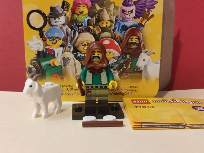 Minifig Lego Berger et sa chèvre - Parfait État - avec boîte - Lego Original