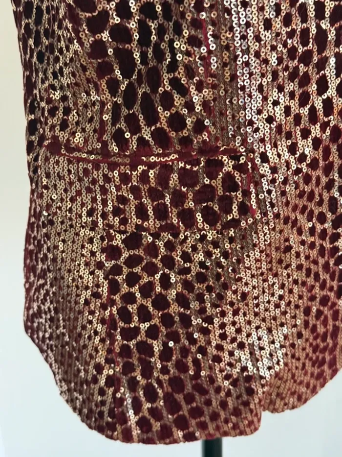 Veste à sequin léopard - School Rag - Taille 36/38 - photo numéro 4