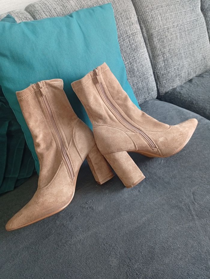 Bottines femme beige - photo numéro 2