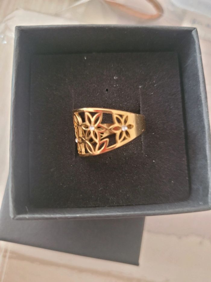 Bague en acier inoxydable taille 55 - photo numéro 2