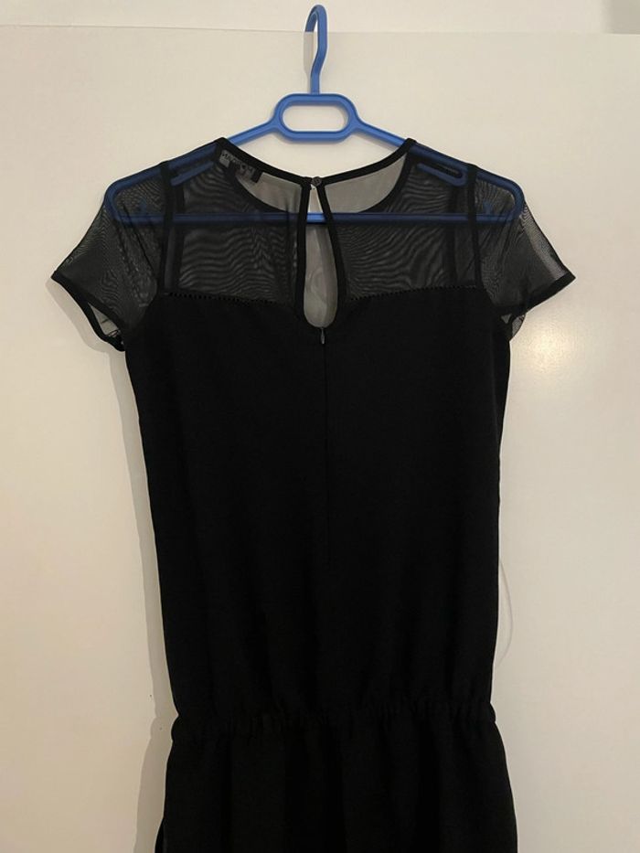 Combinaison short Combishort noir à manches courtes haut dentelle Morgan taille 36 - photo numéro 6