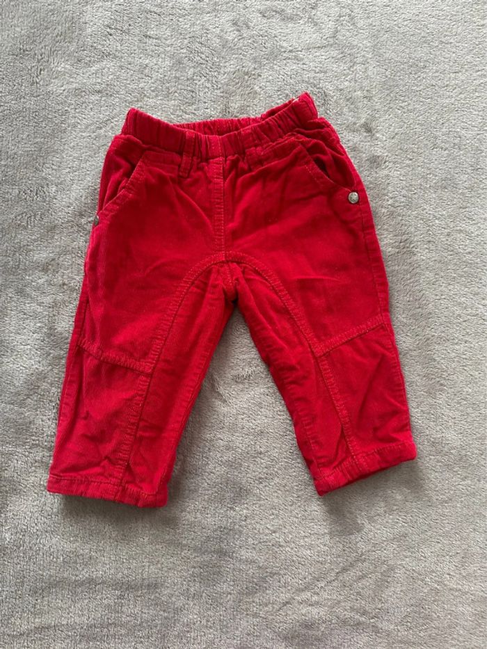 Pantalon doublé en velours côtelé - 6 mois - 3pommes