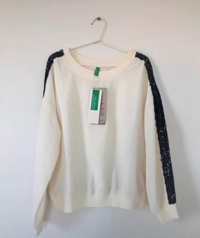 Pull léger benetton fille NEUF avec étiquette 6 ans 7 ans - photo numéro 6