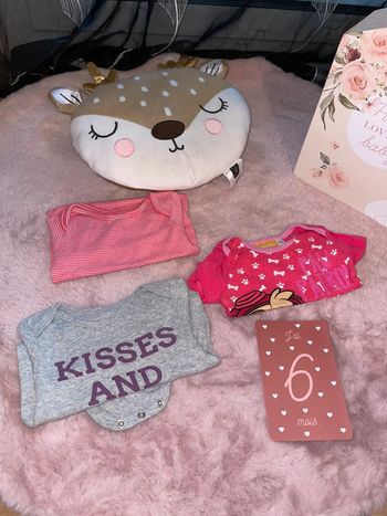 Lot de 3 body 6 mois MC et ML