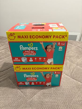 172 couches Pampers pants baby dry taille 5