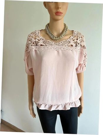 Blouse rose claire neuve à manches courtes Vero Moda taille M (valeur 30€)