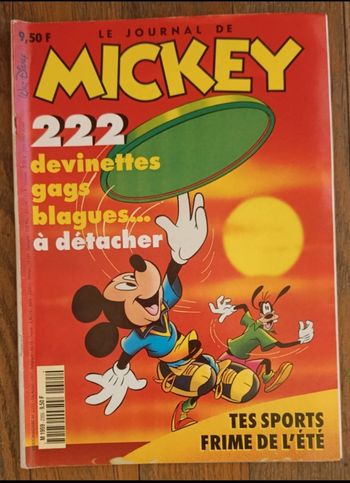 Ancien journal de mickey avec cadeau + fiches N°2355 1997