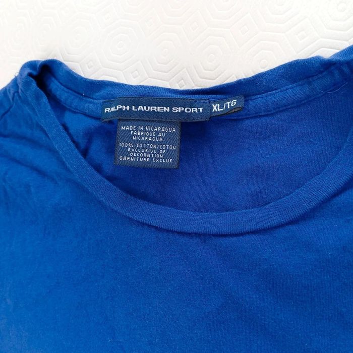 T-shirt Ralph Lauren Sport Taille XL Enfants Couleur Bleu - photo numéro 3