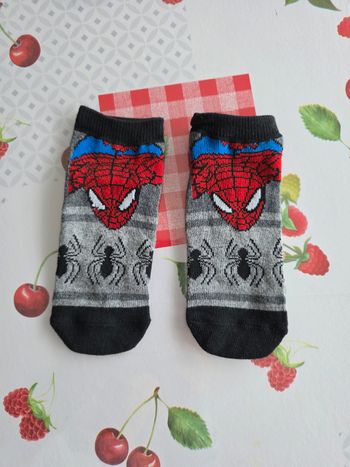 SOCQUETTE  GARÇON 👦 SPIDER-MAN MARVEL NEUF 27/30