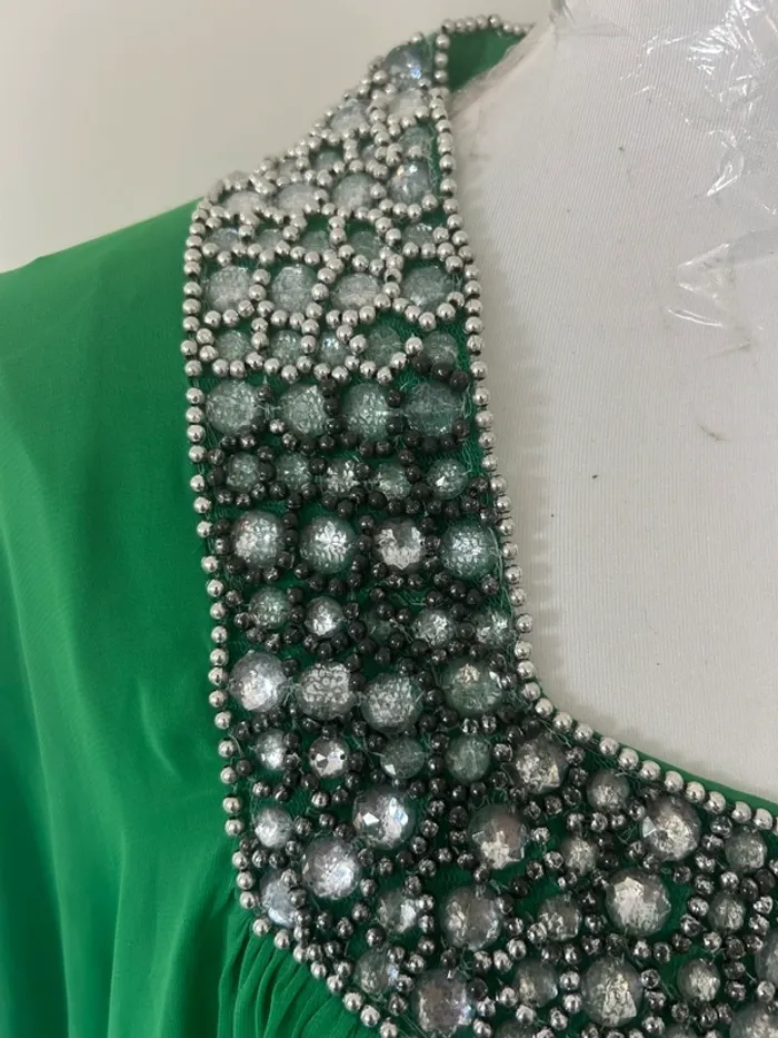 Robe cérémonie verte femme - photo numéro 9