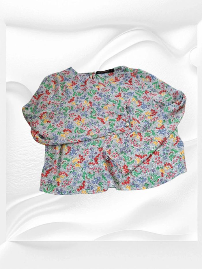 Chemise manche longue fleur