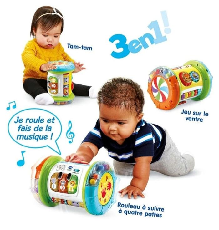 VTech - Jouet Musical Magi Rouleau Tam-Tam 3 en 1 - photo numéro 5