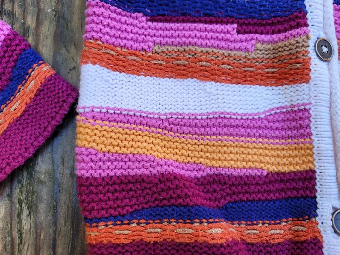 Superbe gilet tout doux Catimini, tons violet, 4 ans - photo numéro 3
